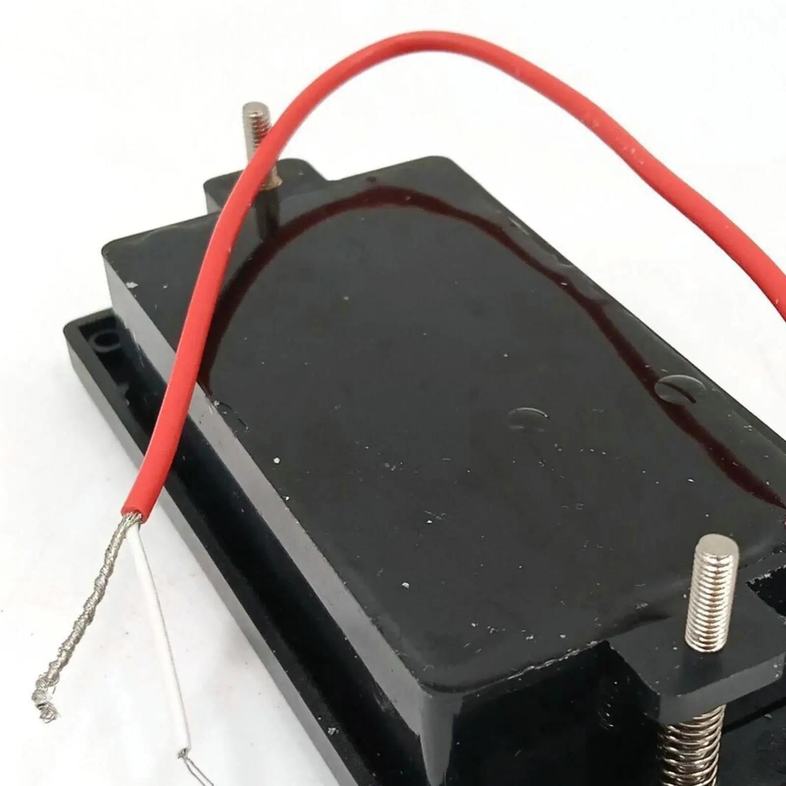 Pastilla De Guitarra Eléctrica Profesional Juego De Pastillas Humbucker | Reemplazo/actualización de puente y mástil de cerámica de doble bobina negra encapsulada