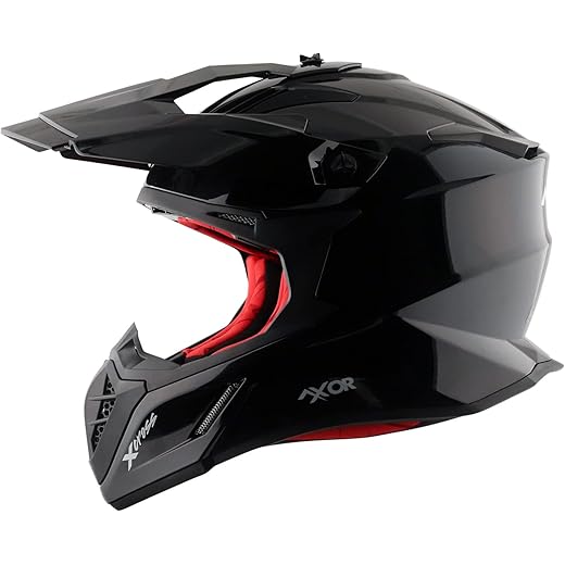 Axor X Cross Full Face Helmet Black Red L