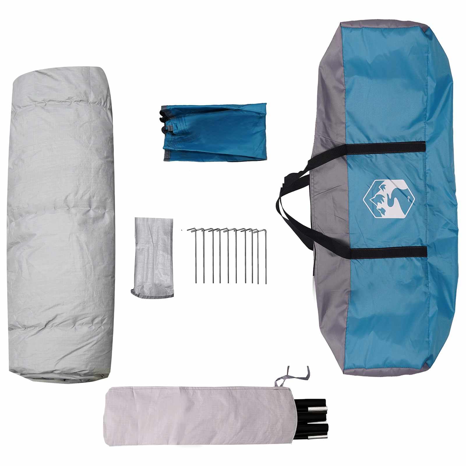 Tienda instantánea impermeable para 3 personas, poliéster 185T