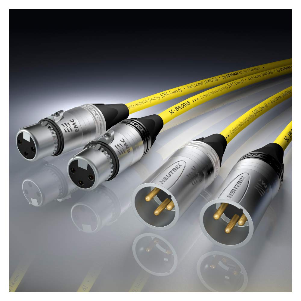 Sommer Cable HICON 75cm XLR NF- Phonokabel EPILOGUE HighEnd Neutrik EMC Spezial by 0,75m - EPB1-0075