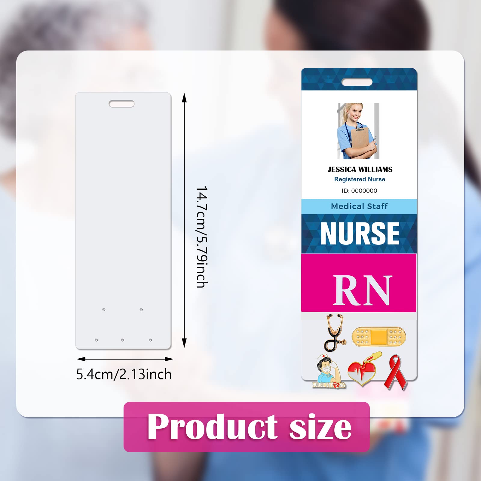 Snapklik.com : 10 Pieces Badge Buddy Pin Holder For Nursing Pins Blank ...