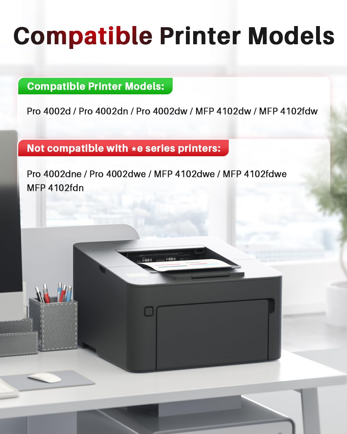 Halloya 149A 149X con chip compatibile per HP 149A 149X W1490A W1490X HP Laser Pro 4002DW 4002DN 4102FDW 4102FDN 4102DW (nero, 1 confezione)