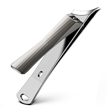 BEZOX Ingrown Nail Clippers Slant Blade Toe Nail Clippers for Seniors, Fingernail Clippers for Ingrown Nails, Toenail Scissors for Men, and Women - Champagne
