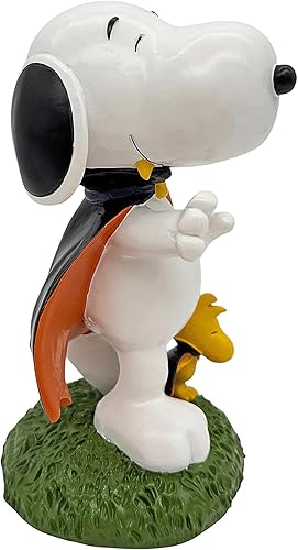 Miniatura 5 de Peanuts® Snoopy & Woodstock Vestida para Halloween Estatua de jardín de 8 pulgadas