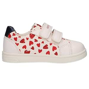 Geox Mädchen Djrock Girl D Sneaker - Atmungsaktive Schuhe Mit Klettverschluss