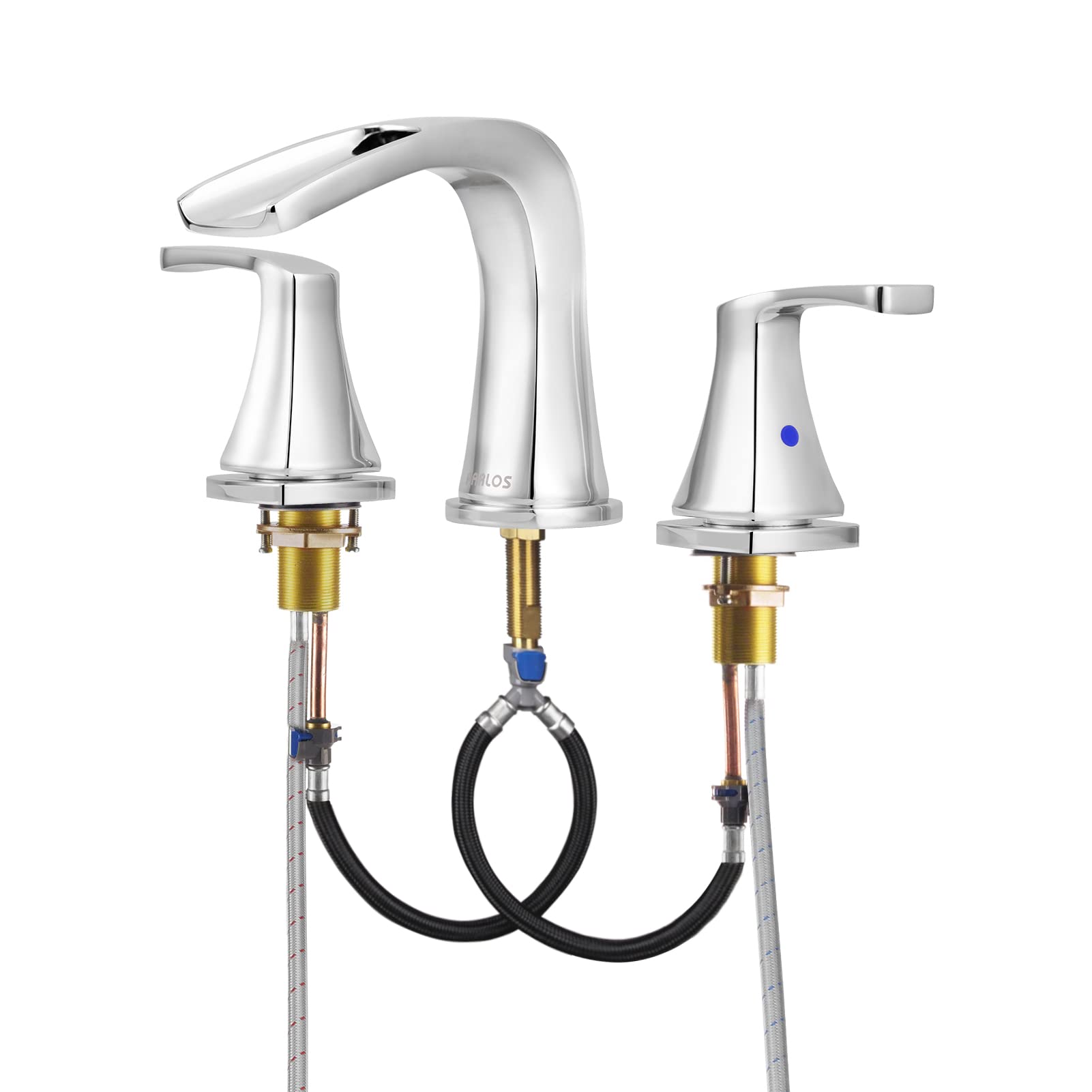 Photo 1 of ***STOCK PHOTO FOR REFERENCE ONLY***PARLOS Waterfall 2 Handle Widespread Roman Tub Faucet Chrome