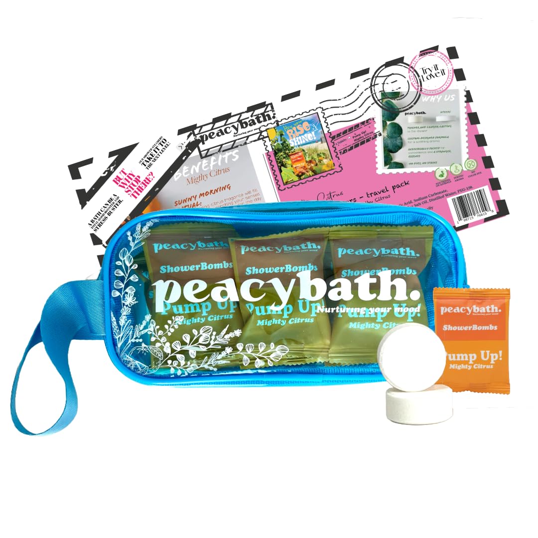 Shower Steamers Aromatherapy 6 Pack - Easter Basket Stuffers, Relaxation Birthday Gifts for Mom, Dad, Best Friend, Mothers Day Gift, Travel Essentials, Stress Relief, Self Care - Citrus, Bath Set