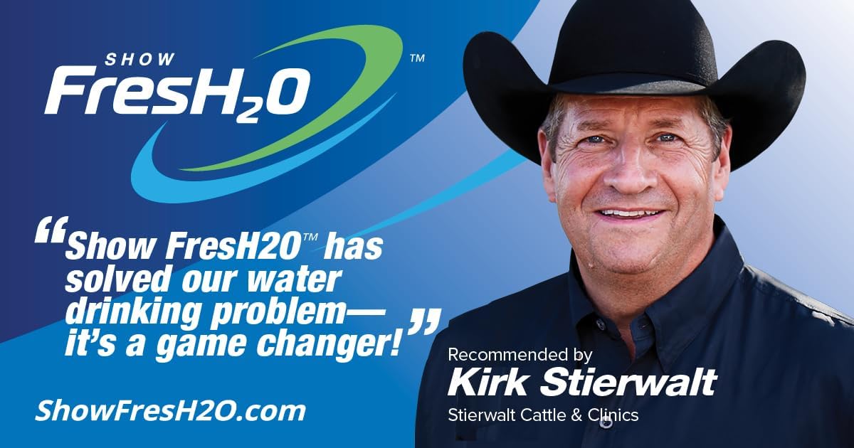 Show FresH2O Livestock Water Treatment Bottle - Eliminates Chlorine and Removes Related Odor in Drinking Water, Treats Up to 300 Gallons of Chlorinated Water, Made in the USA (32oz)