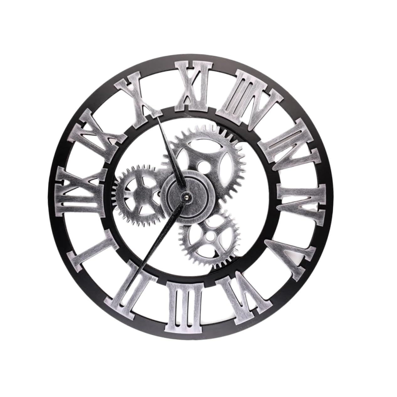 Horloge murale rétro pour salon et cuisine au style industriel chic et authentique