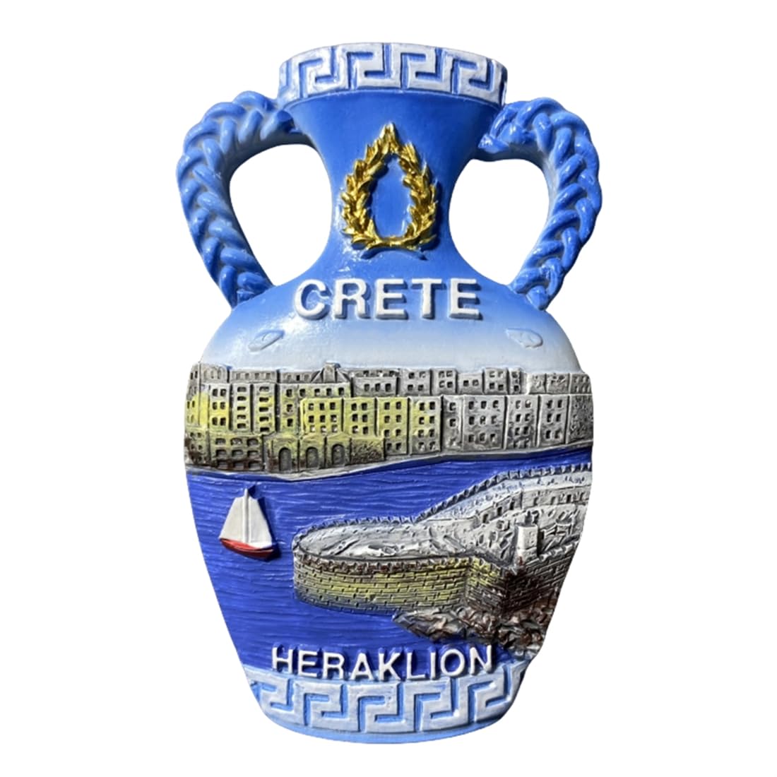 Heraklion Kreta Griekenland koelkastmagneet reissouvenir 3D koelkastdecoratie magnetische sticker ambachtelijke collectie