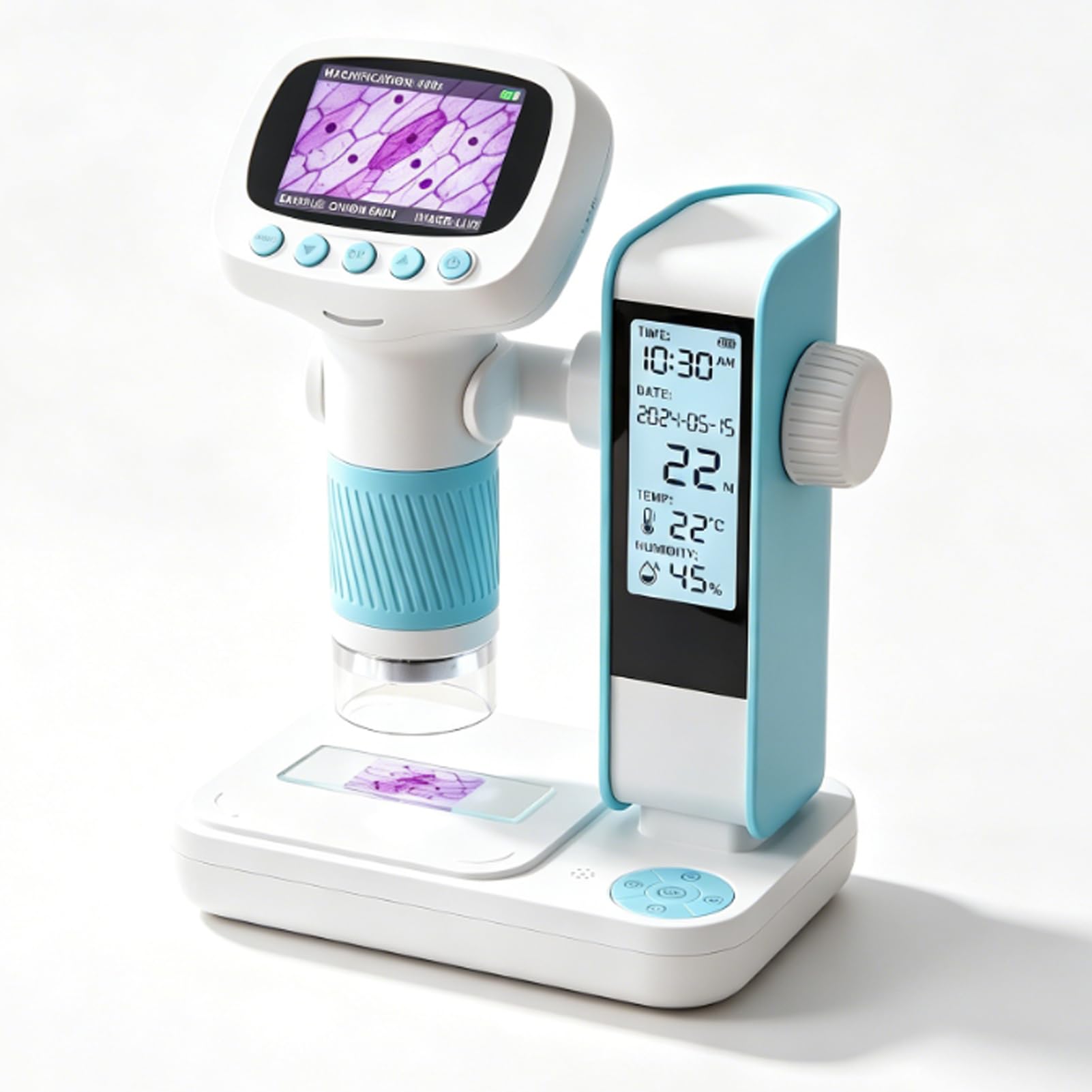 LICAEVEY Microscopio Digitale, Telecamera di Ispezione Portatile USB 1000X 1080P con Ingrandimento da 50X a 1000X e 8 Luci LED, Supporto da 32 GB per Bambini