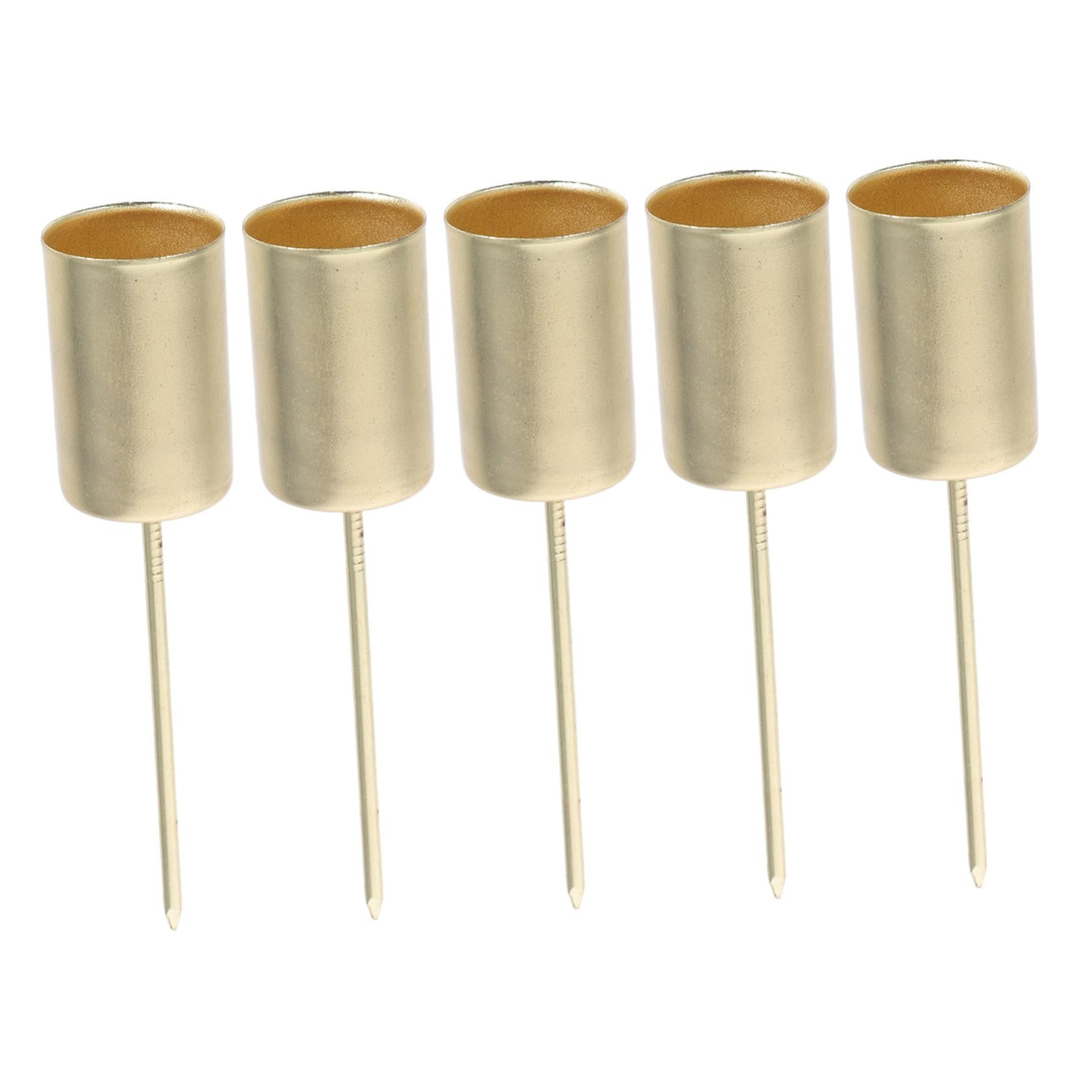 GOOHOCHY 20pcs Elegant Christmas Candle Holders Pointed Tips Reusable Candle Cups for Festive Decor for Table Centerpieces and Christmas Tree Insert