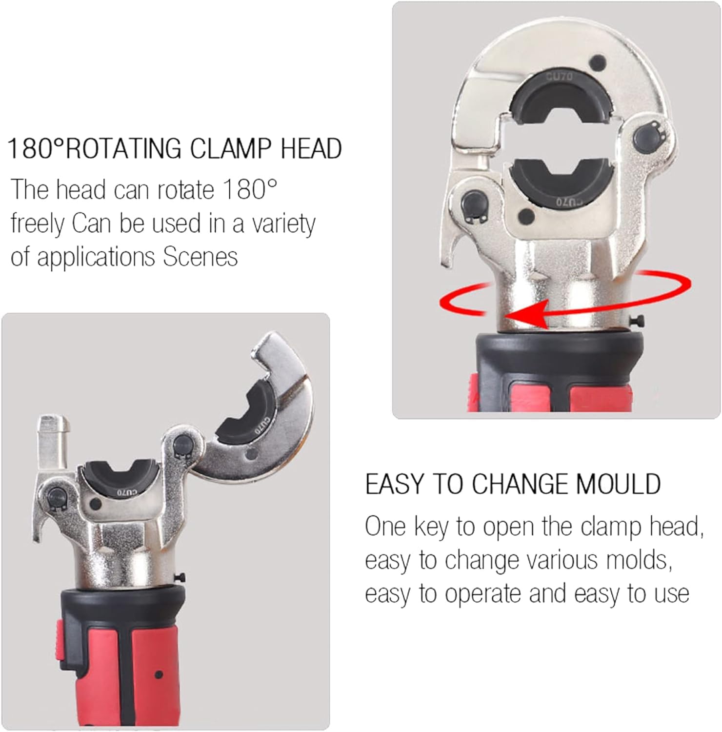 LBLFEBD Outil De Sertissage Hydraulique électrique Professionnel, Pince