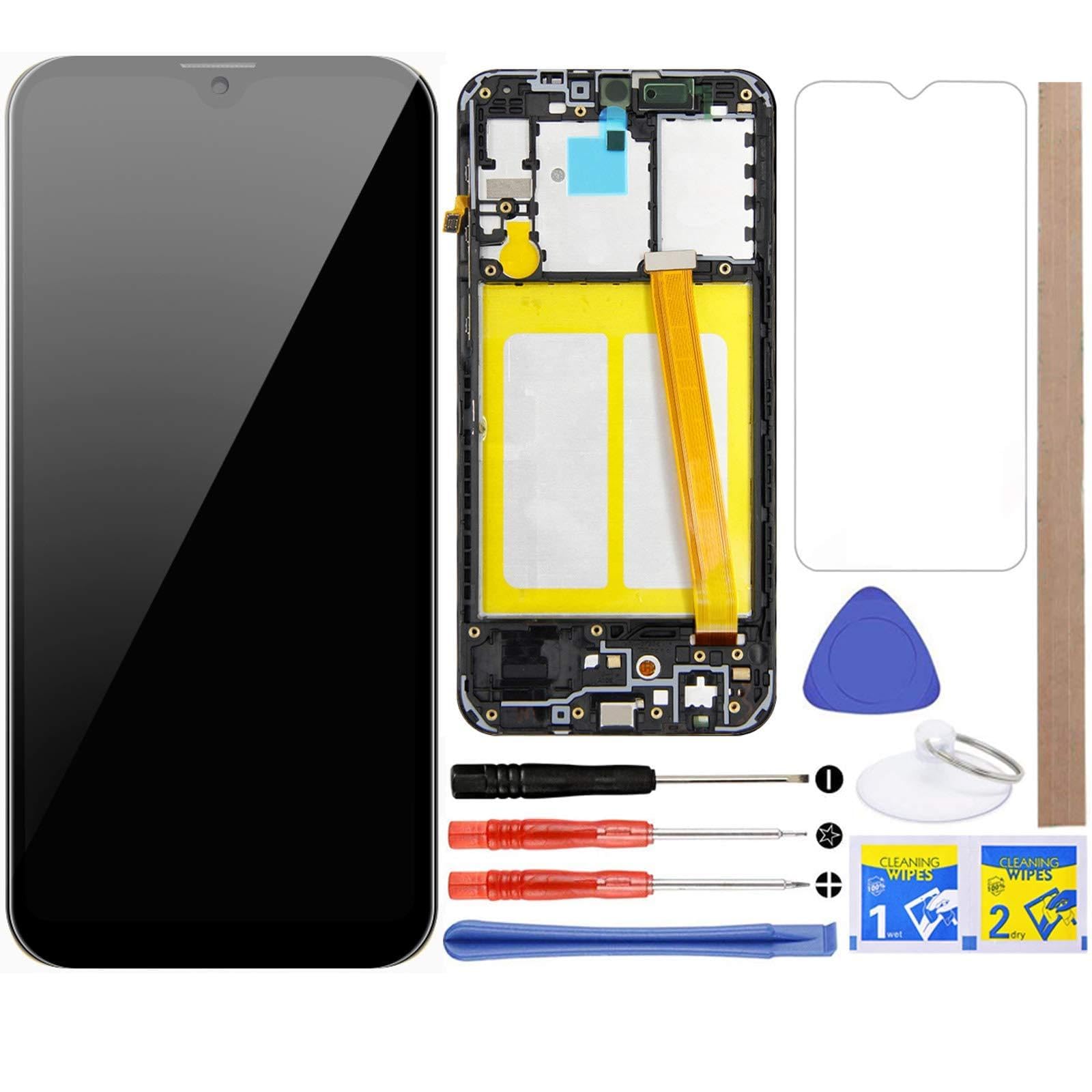 for A10e LCD Screen Replacement Touch Digitizer Display with Frame for Samsung Galaxy A10e 2019 A102 SM-A102U SM-S102DL SM-A102U1 SM-A102W 5.83"(Black with Frame)