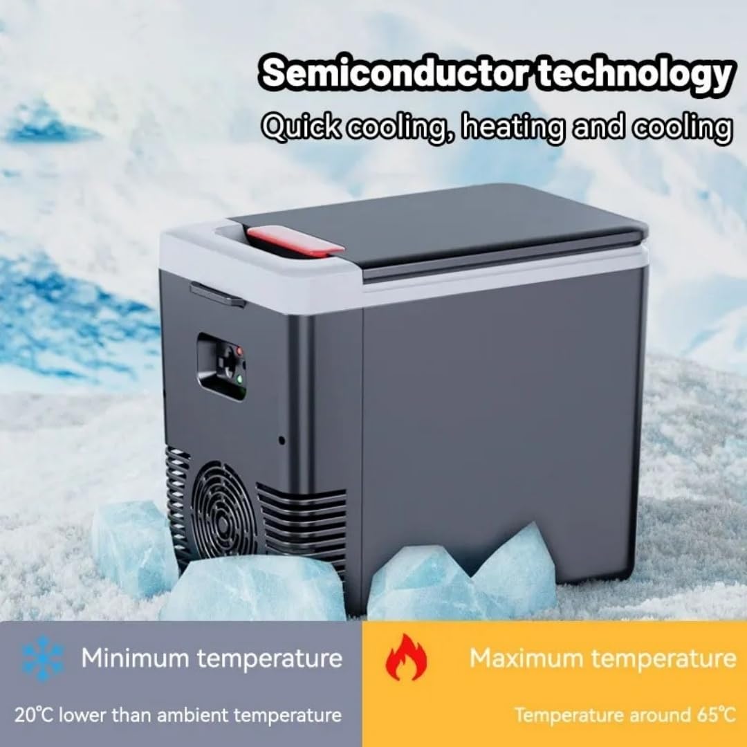12 V/220 V Mini refrigerador multifunción portátil de 10 L, coche y casa de doble uso, para coche, hogar y viajes, Congelador/enfriador/calentador eléctrico portátil.
