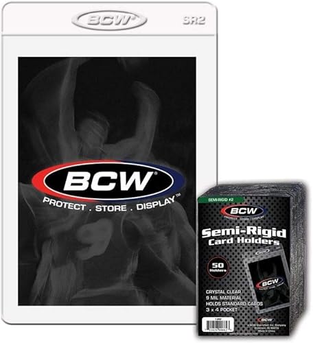 Miniatura 2 de BCW Tarjetero semirrígido #2 | Fundas para tarjetas semirrígidas transparentes para tarjetas comerciales estándar | Ideal para calificación PSA |