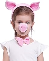 Vista 9 de Spooktacular Creations Juego de accesorios de disfraz de cerdo rosa, accesorios de disfraz de dálmata, conjunto de accesorios de disfraz de animal