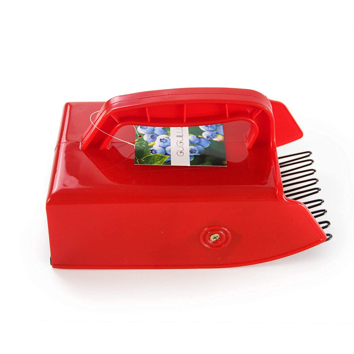 GUGULUZA Raccoglitore Bacche Attrezzo per Frutti Piccoli,Raccoglitore Mirtilli, Berry Picker 24 x 14 cm (Rosso)