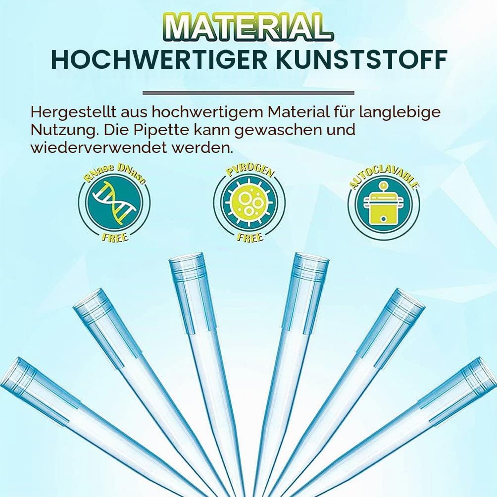 iplusmile Einweg-Pipettenspitzen 500 Stück Transparente Pipettenspitzen Für Wissenschaftliche Pipetten Universelle Labor Zubehör Für Präzise Probenentnahme Und Flüssigkeitsübertragung