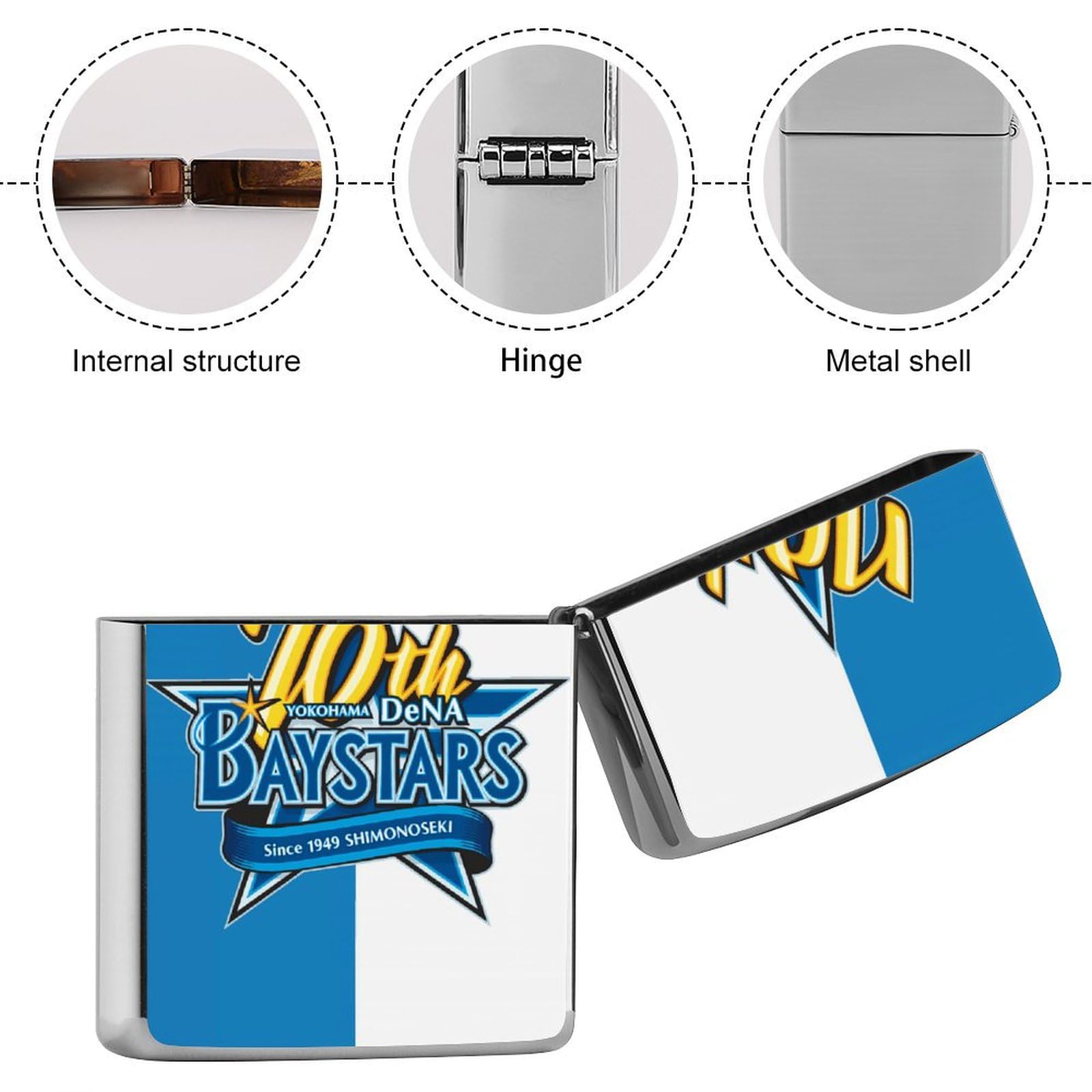 Amazon.co.jp: 横浜DeNAベイスターズジッポライターカバー ジッポー