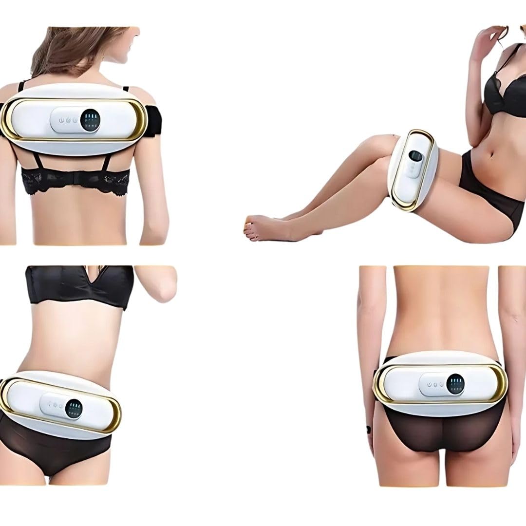 MEIION SlimKern Bauch Lipo Fettverbrenner - Schlankheitsgurtel mit EMS-Vibration & Wärmetherapie fur Fettabbau & Schmerzlinderung Bauch lipo