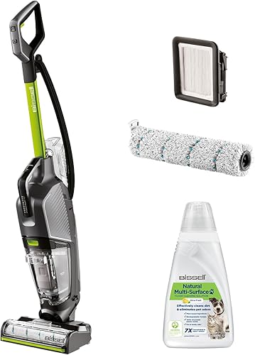 Bissell CrossWave HydroSteam Pet, Aspirateur Balai Laveur à Câble, Aspire, Lave & Sèche, Nettoyeur Vapeur Puissant, Idéal pour Ménages avec Animaux Domestiques, Nettoyeur a Eau Multi-Surfaces, 3517N