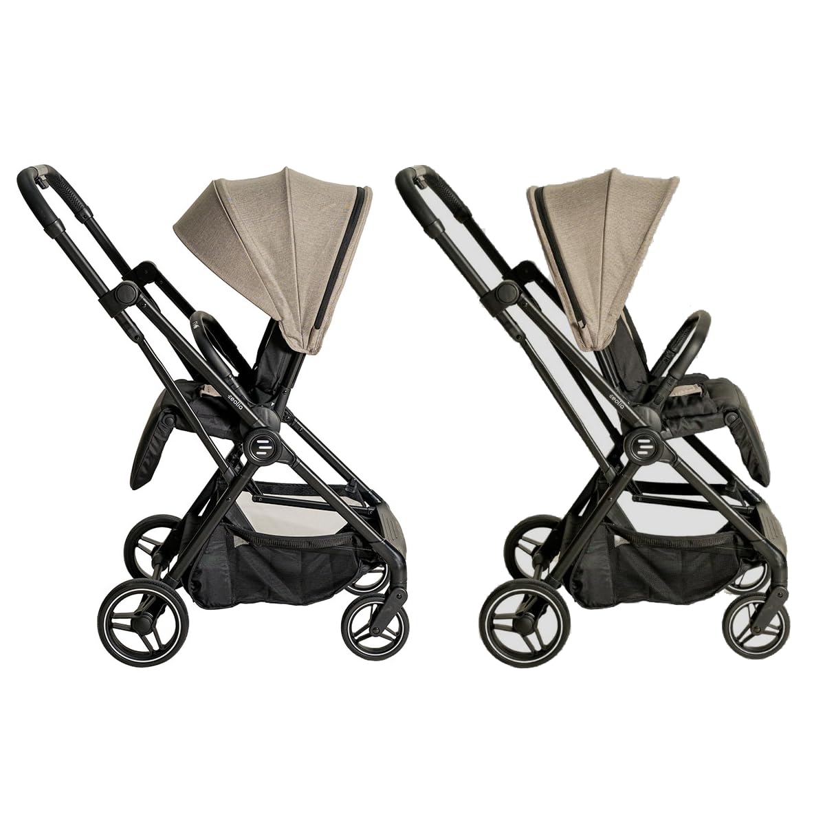 Olmitos - Silla de Paseo Eolia de Niu – Ligera, Reclinable, con Capota Extensible, Asiento Reversible y Plegado con una Sola Mano (Land)