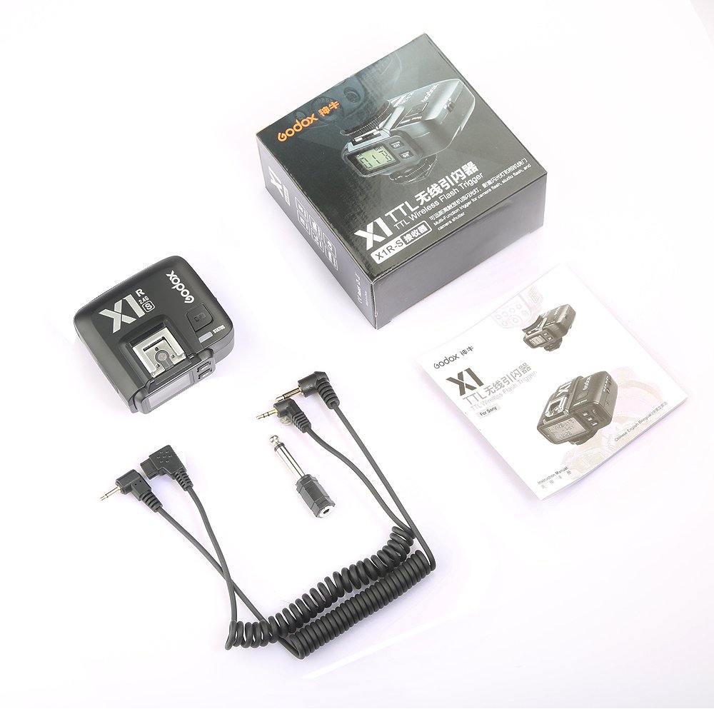 Godox X1R-S TTL Wireless Ricevitore Controllore HSS 1/8000s 2,4 GHz Flash Trigger Remoto, Schermo LCD per Fotocamera Sony