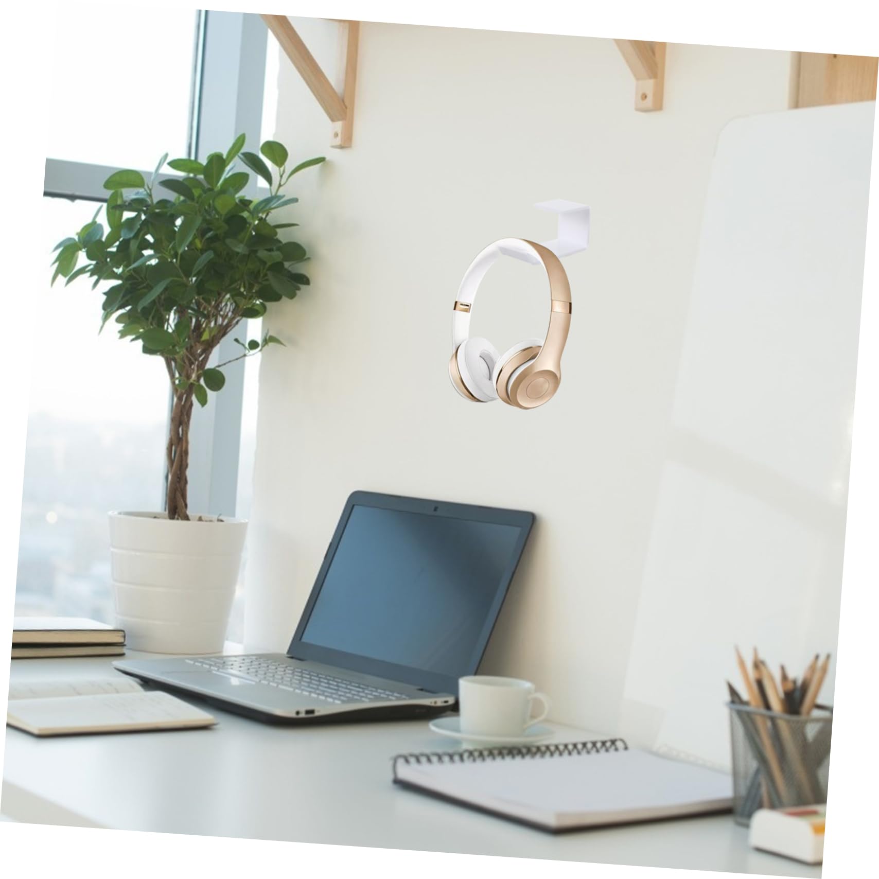 Angoily 6stücke Headset Halterung Für Tisch Und Schreibtisch Selbstklebend Für Over-ear Kopfhörer Praktischer Und Stabiler Kopfhörer Haken Ordnung Am Arbeitsplatz