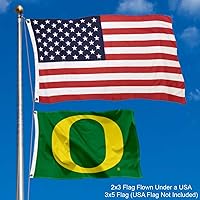 Vista 2 de WinCraft Oregon - Bandera pequeña de 2 x 3 pies