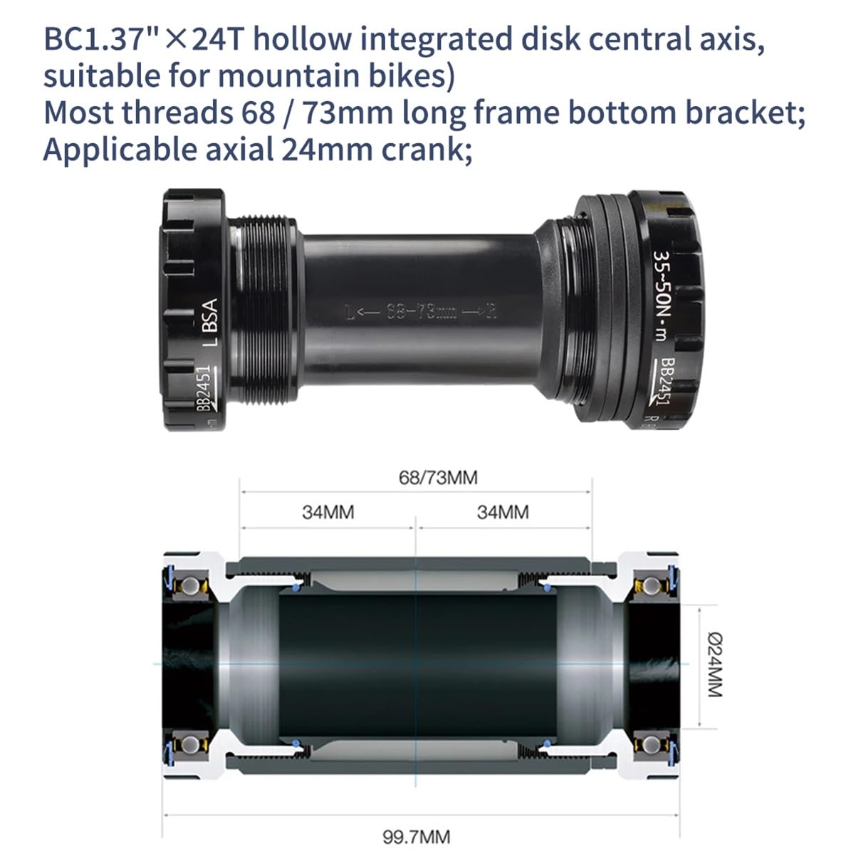 165/170/172,5/175 Mm Set di Pedivelle per Bici da Strada Lega di Alluminio Guarnitura GXP con BB 50-34T/ 52-36T /53-39T Doppio Ingranaggio per 9-12 velocità(53-39T,175mm)