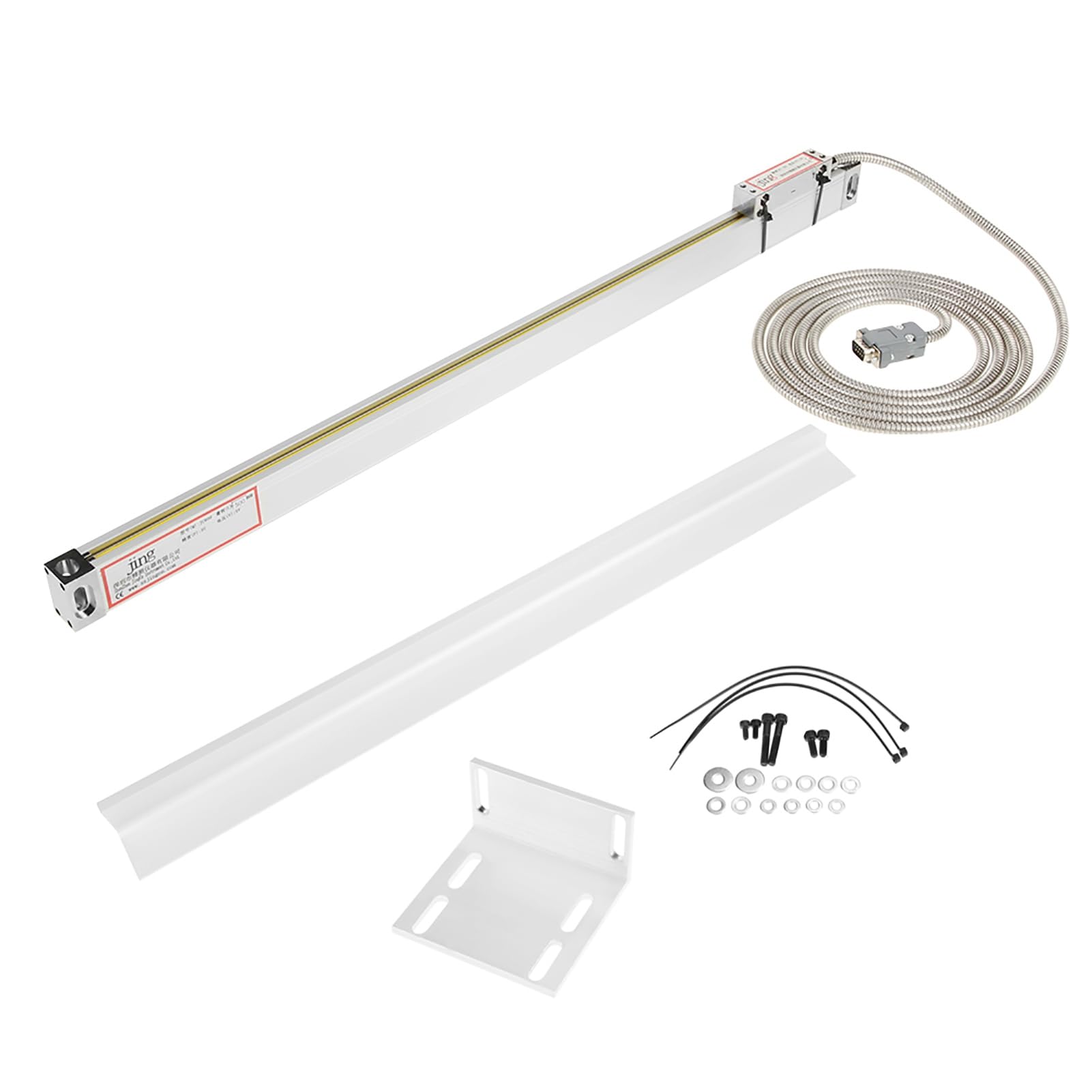 Escala lineal DRO de 500 mm, codificador de lectura digital de molino de torno lineal de 20", lector digital Escala lineal Torno de escala lineal Fresa lineal, para JCS900-2AE/3AE DRO