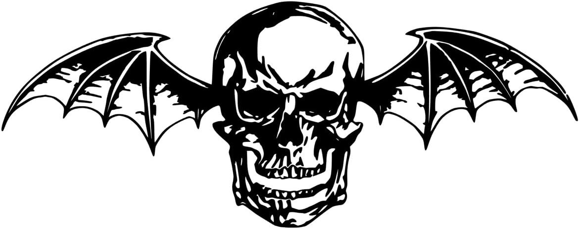 25" Black Deathbat Vinyl Car Truck Window Wall Transfer Decal Sticker