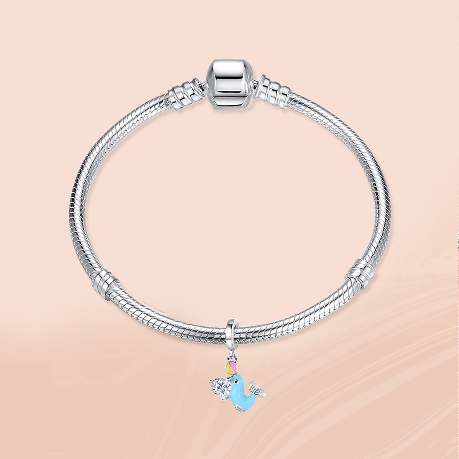 Annmors Charm Animali Charms Pendente Regalo in vero argento Sterling 925 Anniversario Festa Della San Valentino Regali Festa Della Mamma