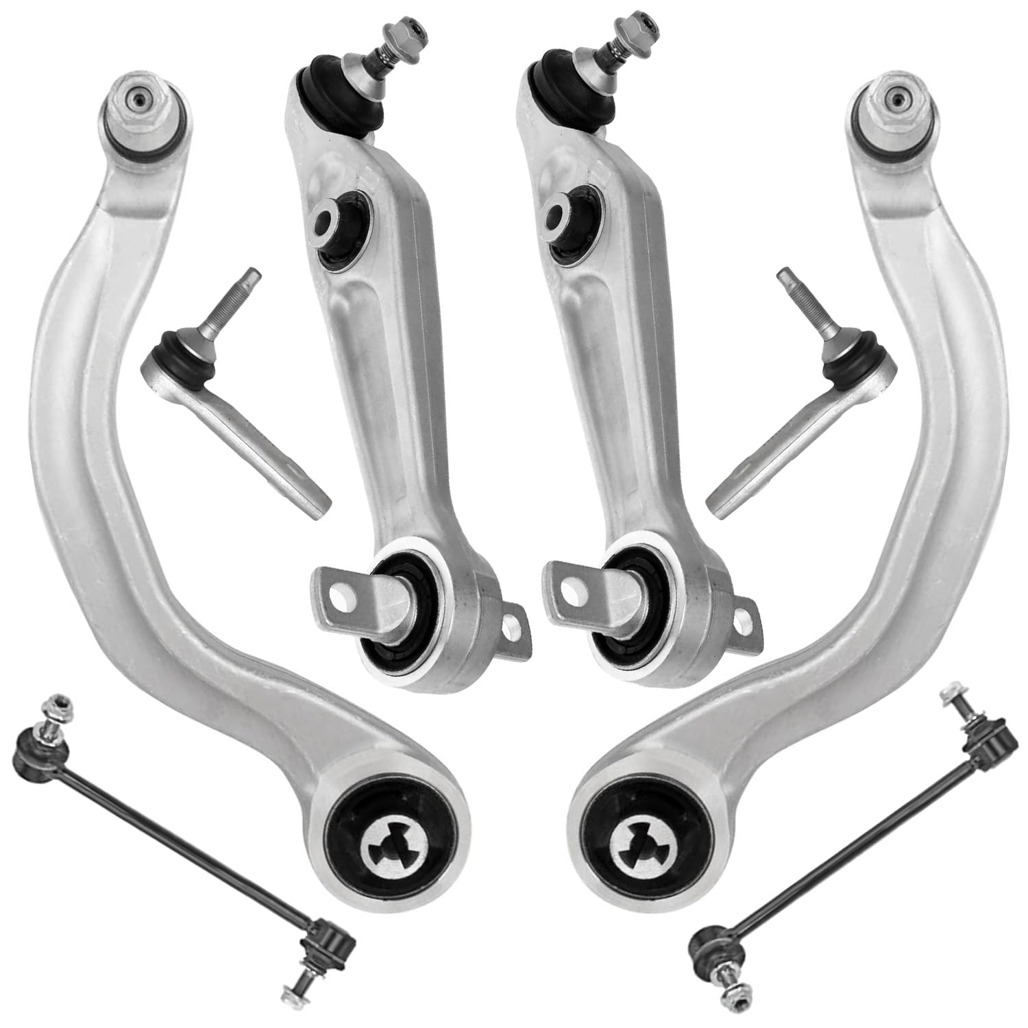 Detroit Axle - 8pc Front End Suspension Kit for 2017-2022 Tesla Model 3, 4
