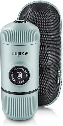 WACACO Nanopresso Portable Espresso Maker with Case, Mini Travel Coffee