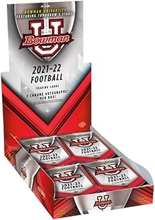 2022 Bowman University Football Hobby (24 Packs/4 Cards: 2 Autos, 5 Refractors)