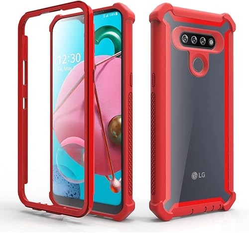 Asuwish Funda de teléfono para LG K51Reflect LTEQ51 a prueba de golpes, protección de cuerpo completo, resistente, híbrida de doble capa, accesorios