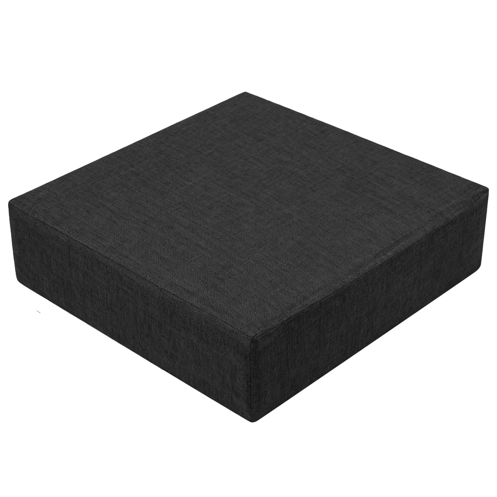 GBKDQQ Coussin rehausseur de siège, 50 x 50 x 10 cm, en mousse à mémoire de forme, coussin de sol pour salon, chaise longue, canapé, fauteuil, bureau (noir)