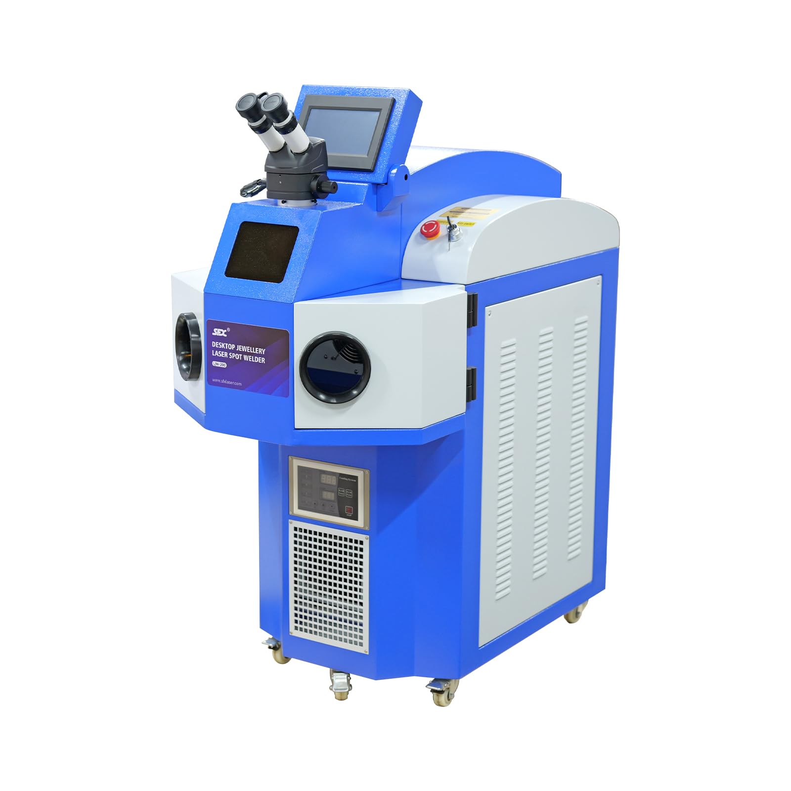 Máquina de soldadura por puntos de joyería láser de 200 W con CCD 60 julios soldador de joyería refrigeración por agua para anillos de joyería colgantes pulseras platino
