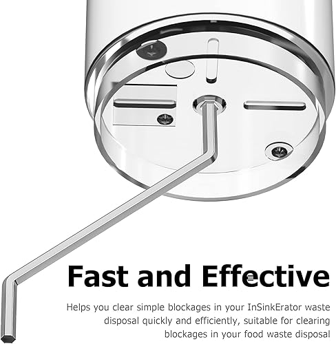 Miniatura 2 de Garbage Disposal Wrench, Garbage Disposal Allen Wrench Tool Compatible with InSinkErator Garbage Disposal to Unjam Kitchen Sink Food Garbage