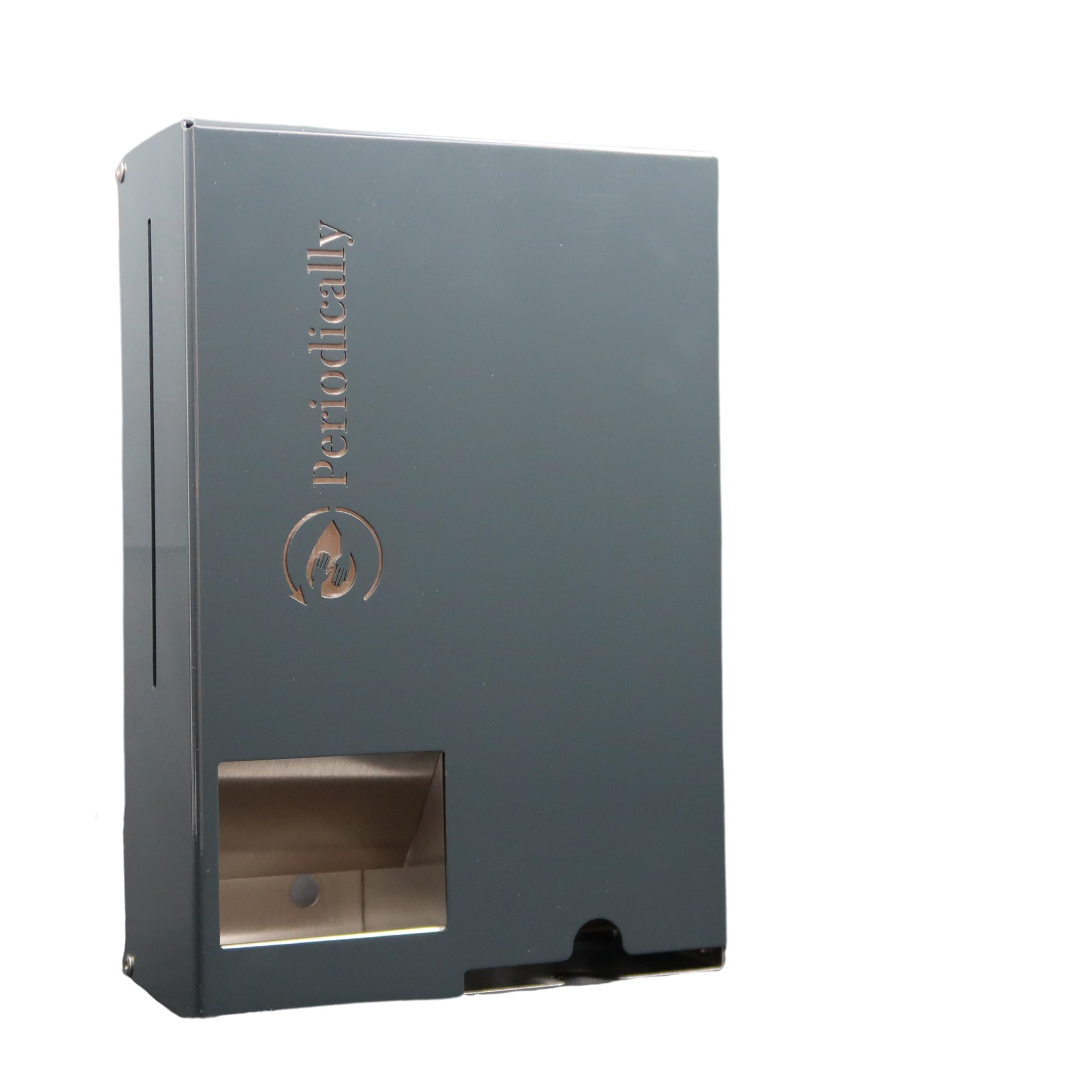 Periodically® Binden- & Tamponspender für Schulen, Vereine, Büro, Office & öffentliche Einrichtungen (230x20x9cm) - Edelstahl Spender für Tampons & Damenbinden - unbefüllte Spenderbox Damen Toilette
