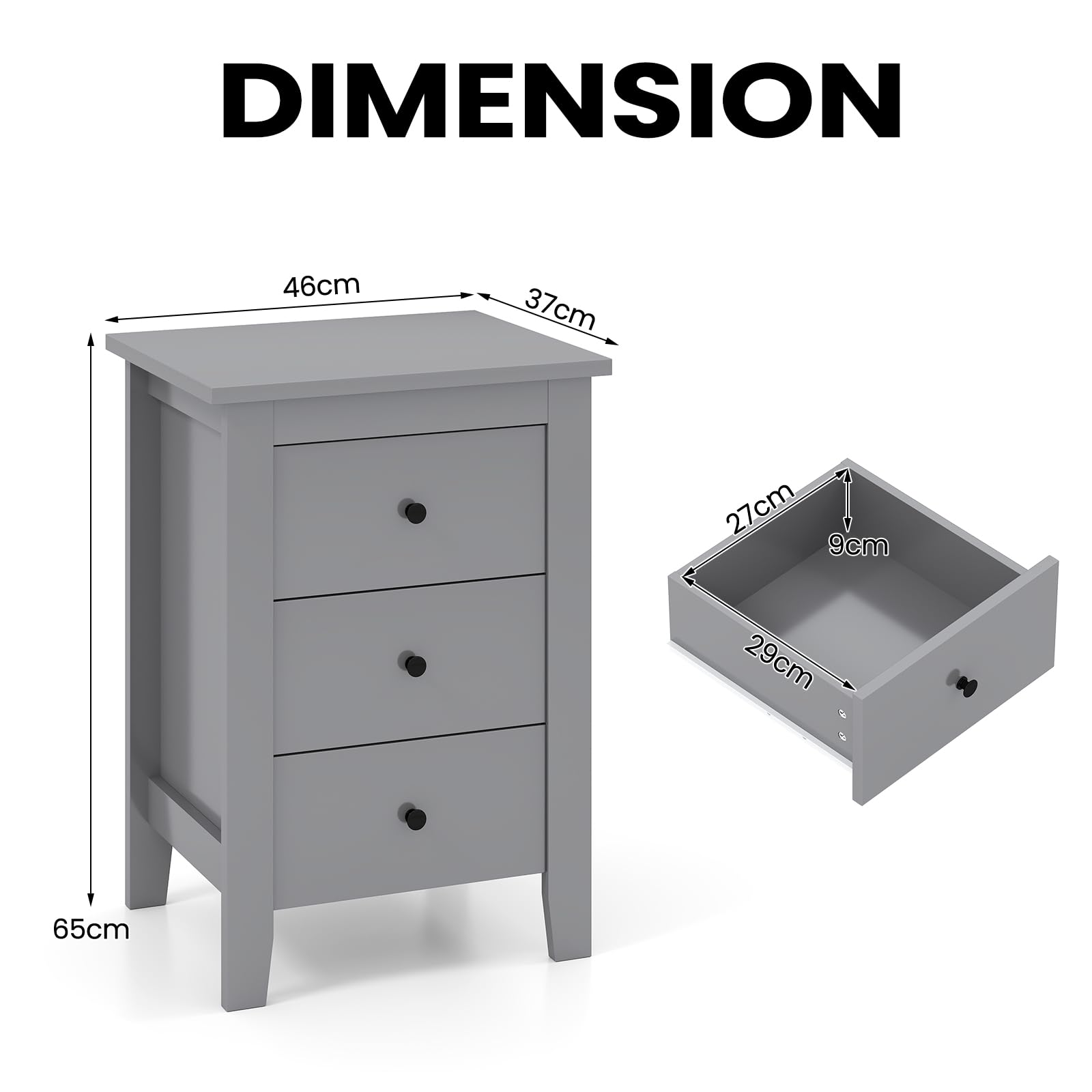 Nachtkastjes, nachttafeltjes en commodes