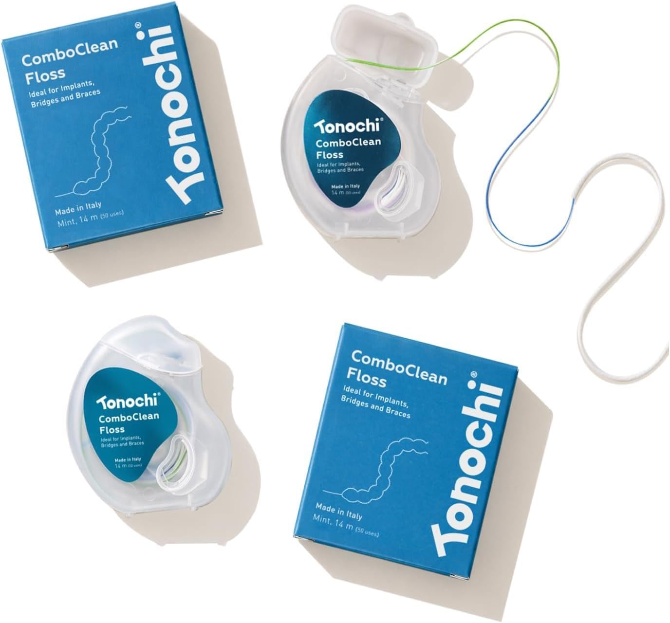 2-in-1 Floss Threader, Braces Bridges & Implants, PFAS Free, 2-Pack