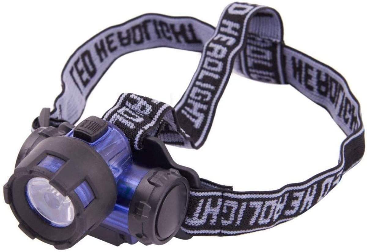 HREDOW Head Torch Headlamp Headlight Weatherproof LED Flash Light for Farmers Fishing Camping Hiking Cycling Running- Blue (B095BW4T35) Amazon Price History, Amazon Price Tracker