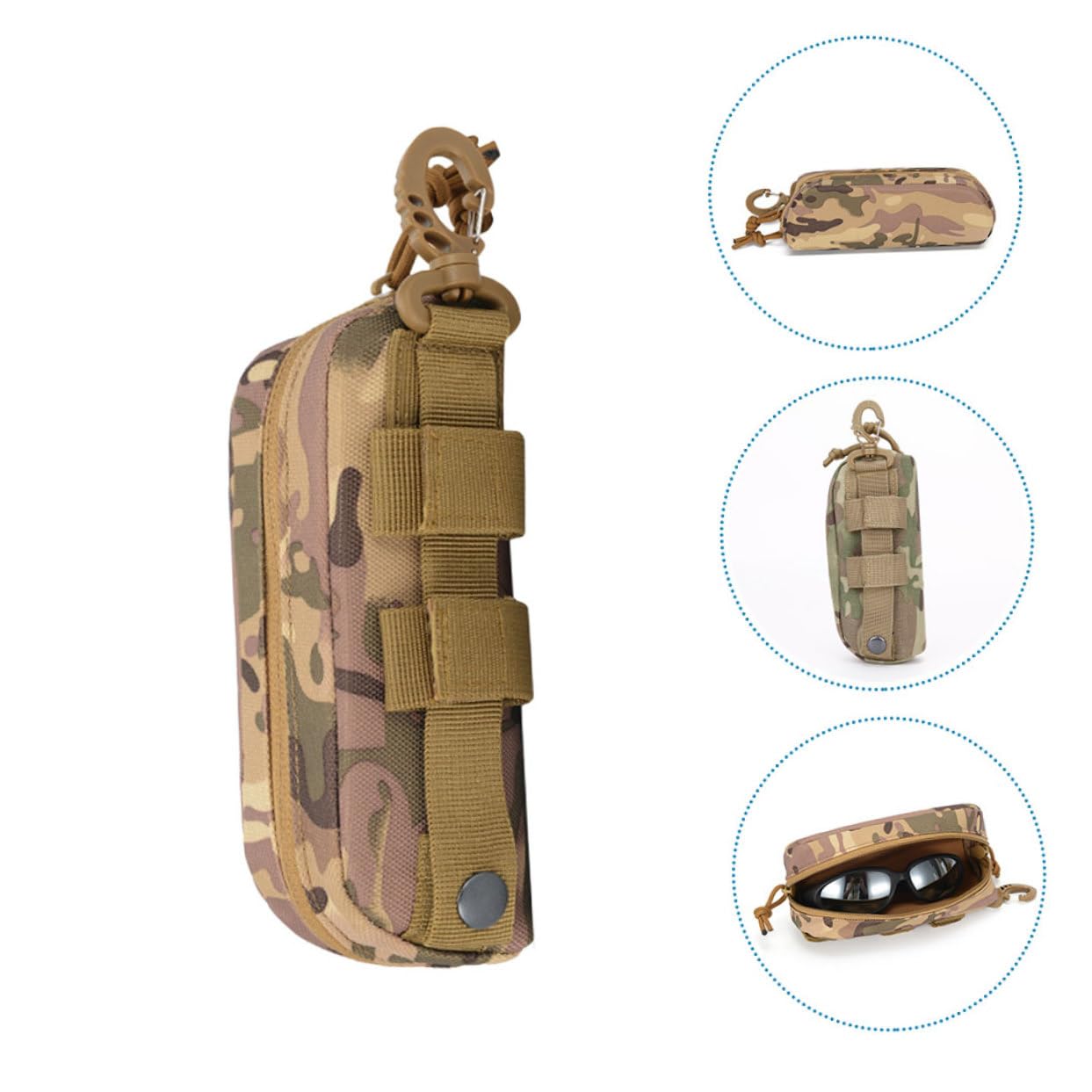 LIFKOME Funda Protectora Para Gafas Bolsa De Gafas Funda Para Gafas De Sol Estuche De Anteojos Con Estuche Para Gafas De Sol Estuche Para Anteojos Tela Oxford