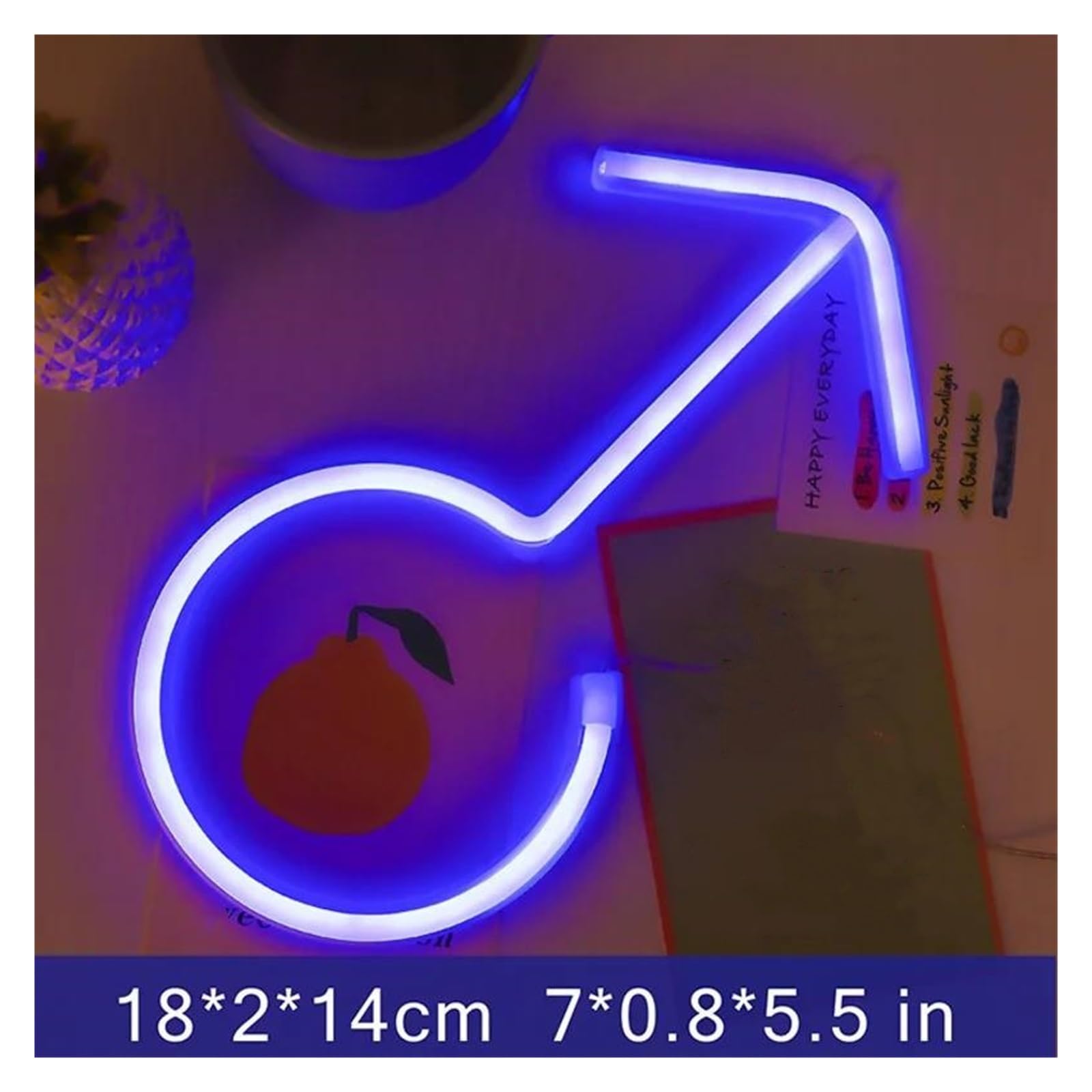 Luces Art Decoration Christmas Lámpara De LED Neón Para Decoración De Habitación, Letrero De Neón Para Pared, Habitación, Fiesta, Baño, Decoración, Luz Nocturna De Neón(Boy-Blue)