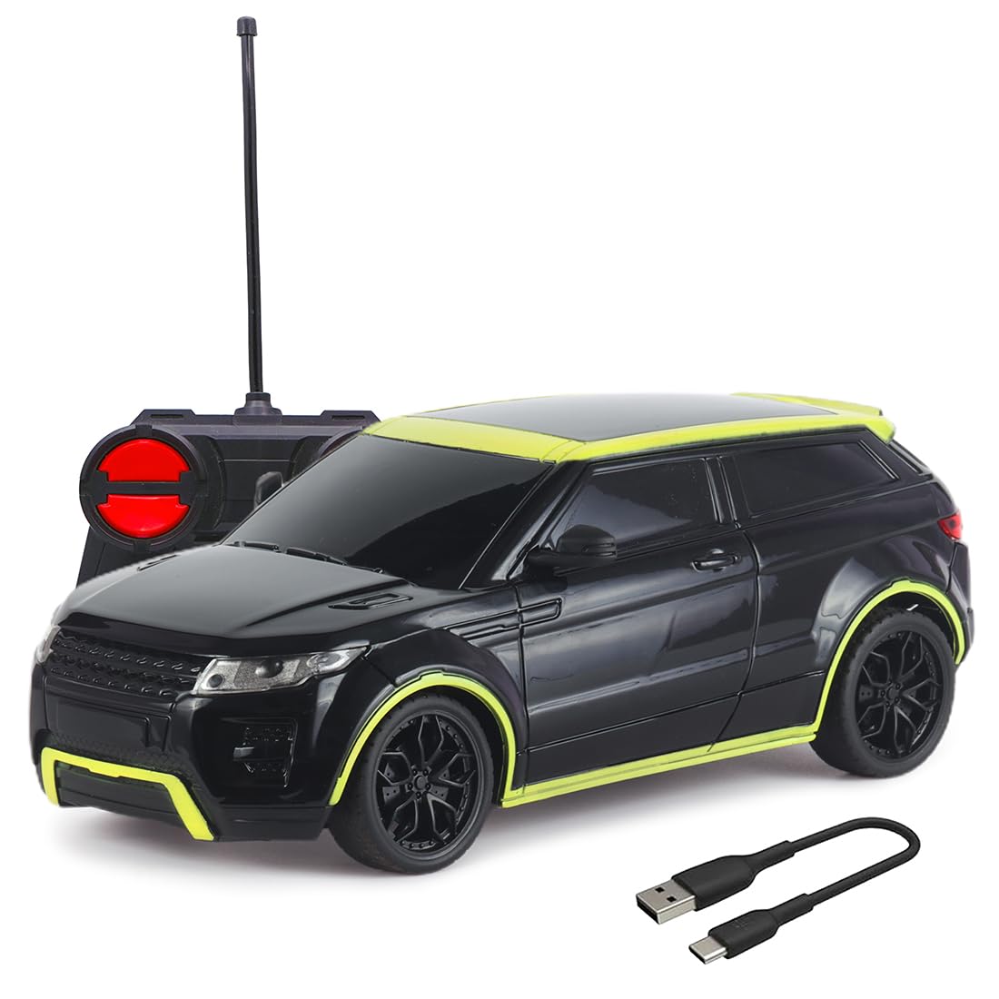 Wembley High-Speed RC Car : Remote Control Racing Car for Kids 5-12 for Boys, 7-14 Years - Mini RC Toy Car with Remote Control - Ideal for Racing Enthusiasts - Black & Lime-image-34