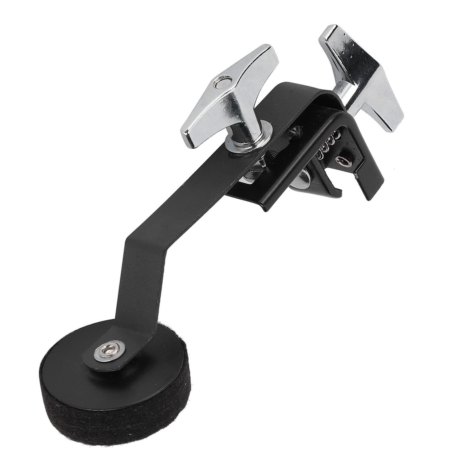 Snare Muffler, Black Drum Skin Drum Stop, Metal Muffler Accessory for Drum Kit Accessories