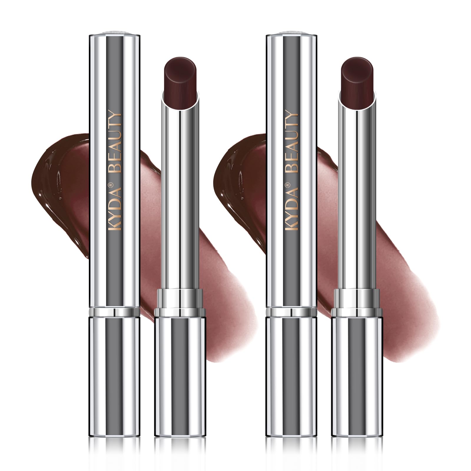 KYDA 2 Pcs Honey Lipstick Tinted Lip Balm, Sheer Hydrating Honey Lipstick, with a Hint of Natural Sheer Tint, Moisturizing Lips Color, Nourishing Lip